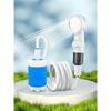 Rechargeable Outdoor Shower Head Sprayer with Digital Display 4000mAh Rechargeable Shower Pump for Camping Hiking Traveling