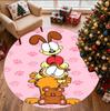 Garfield Pattern Round Rug, Indoor/Outdoor Mat, for Picnic, Gameroom, Bedroom, Office, Living Room, Home Decor Carpet, Birthday Gift