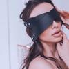 Женские сексуальные кожаные маски с завязанными глазами, готическая маска для косплея на Хэллоуин, карнавал, рейв, вечеринка, бал-маскарад, необычные аксессуары для масок