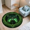 Celtic Knot Deer Head,Round Area Rug,Carpet Rug for Living Room Bedroom Sofa Playroom Decor,Non-slip Floor Mat