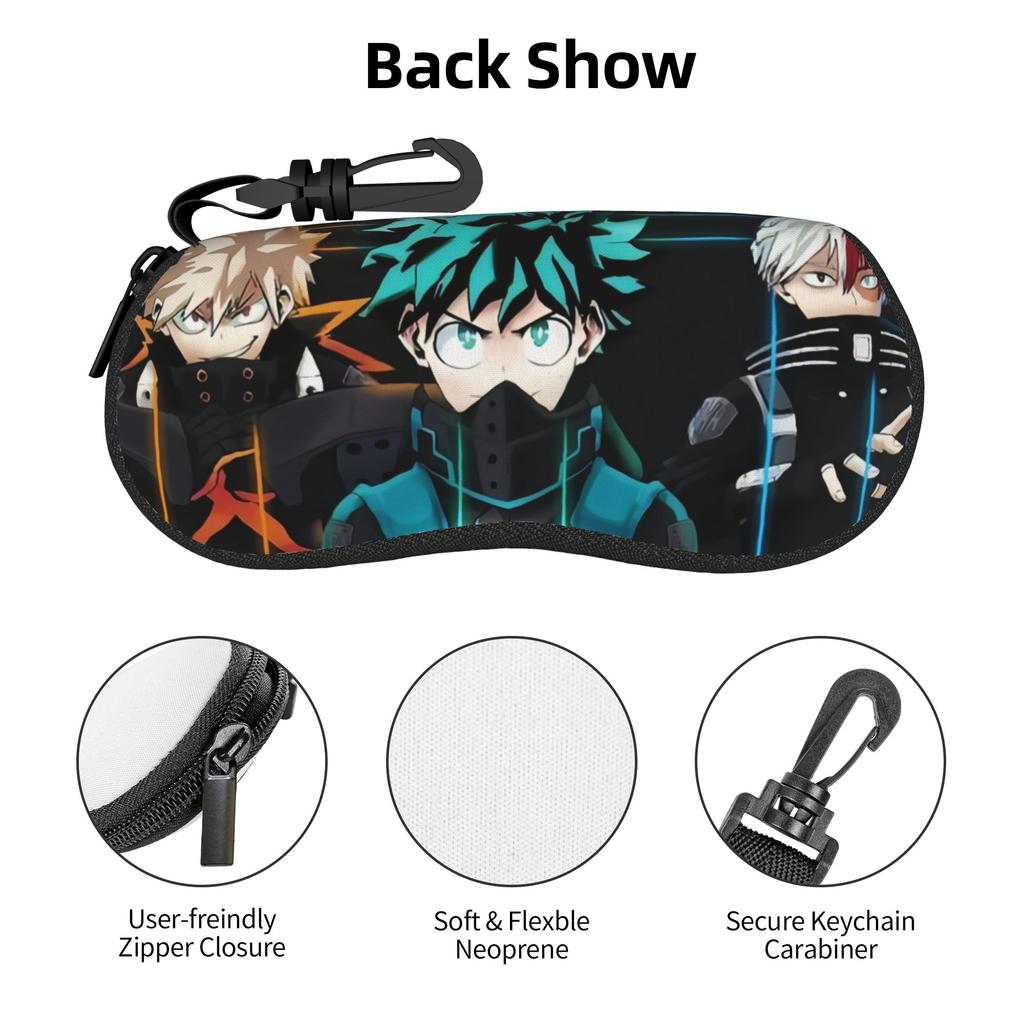 Japan My Hero Academias Anime Manga Eyeglass Glasses Case Women Men Soft Sunglasses Protective Box