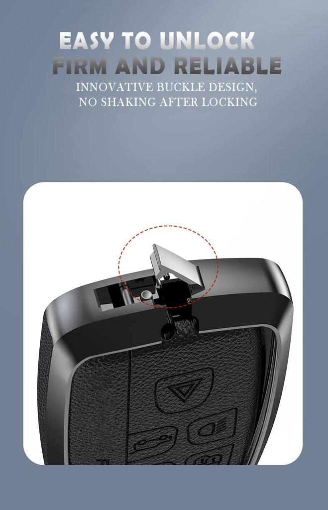 Чехол для ключа TECART Range Rover, Чехол для ключа, Брелок для ключа, Совместим с Jaguar Defender, Range