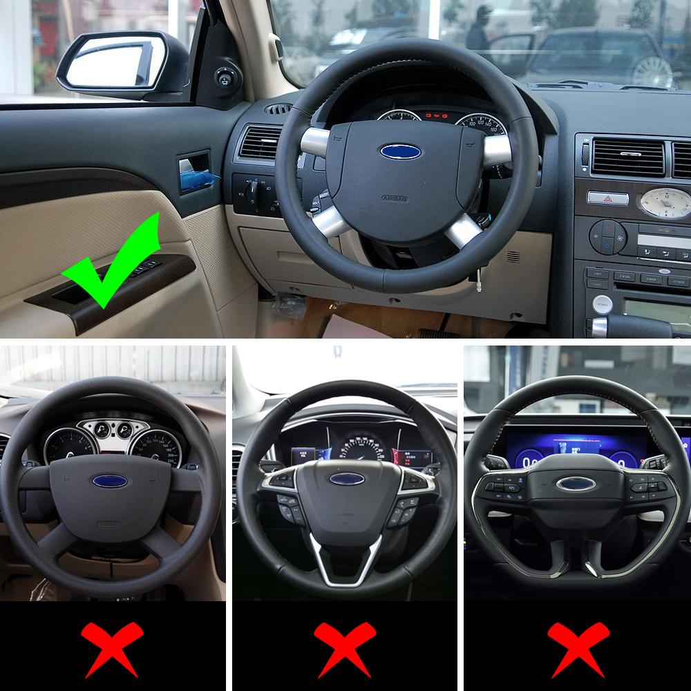 Car Steering Wheel Trim Cover Sticker for Ford Mondeo 2004 2005 2006 Steering Wheel Molding Car Styling Accessories