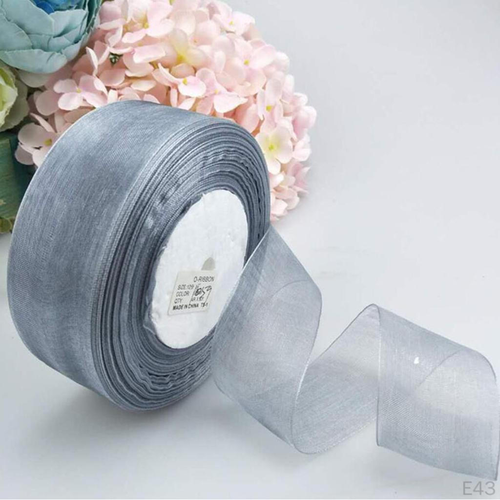 Рулон ленты Шпуля DIY Упаковка подарков - 1,5 дюйма 50 ярдов 21 цвет