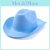 Solid Color Felt Cowboy Hat Sewing Craft Party Costumes Holiday Gifts Supplies