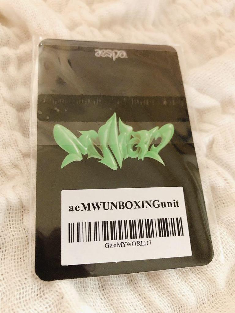 [Б/У] Карина Жизель aespa мой мир РАСПАКОВКА торговая карточка