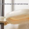 Двухслойная мыльница с дренажными отверстиями, настенный держатель для мыла на присоске, самодренажная мыльница для душа, ванной комнаты, кухонной раковины