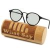 Солнцезащитные очки FASHION Classic Frame с цветными линзами, зеркальными линзами, прозрачными линзами, защитой UV400, для мужчин и женщин, с чехлом (Бледный