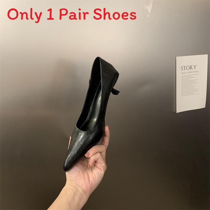 Classic High Heels For Women With Superfiber Upper And Rubber Sole For Daily Office Wear