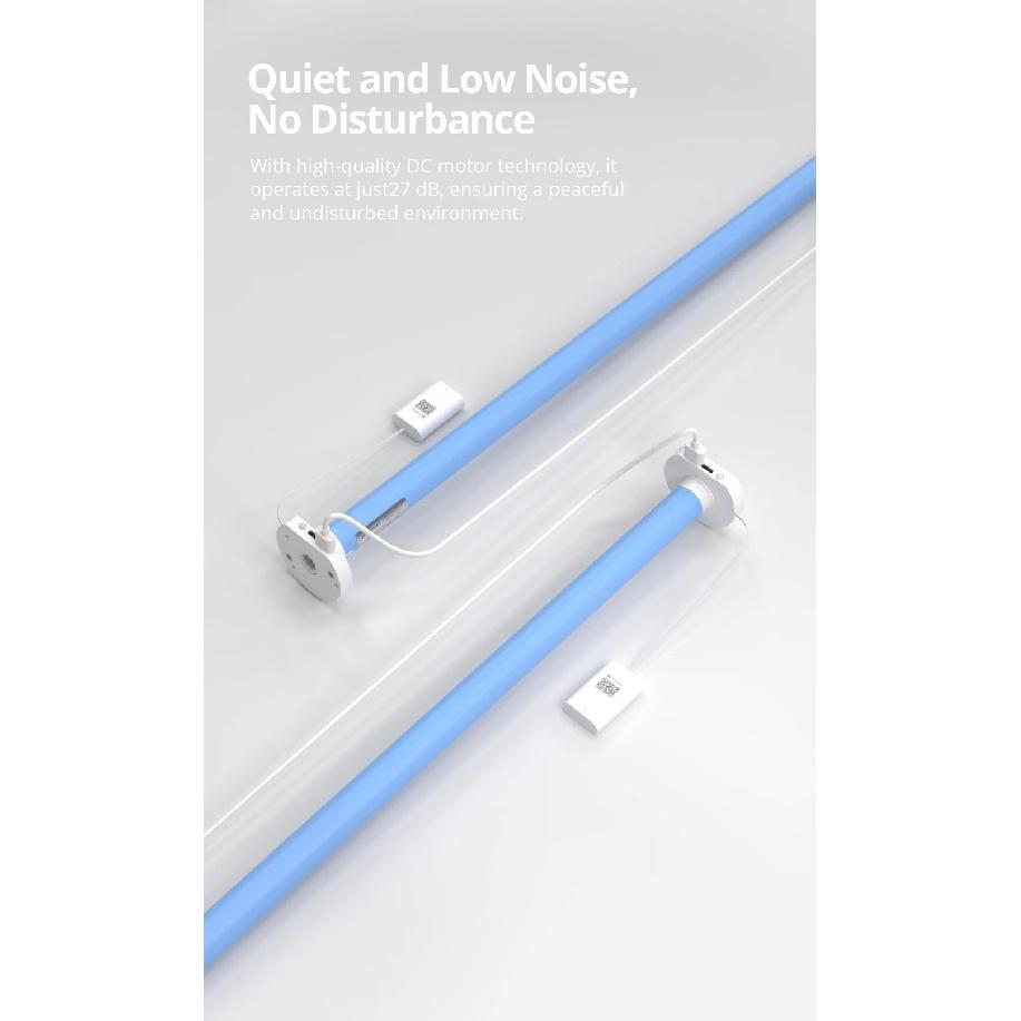 Zemismart Matter Over WiFi Plug-In Smart Roller Shade Blinds Motor for 17 25 28mm Tube Homekit Google Home Smartthings Control