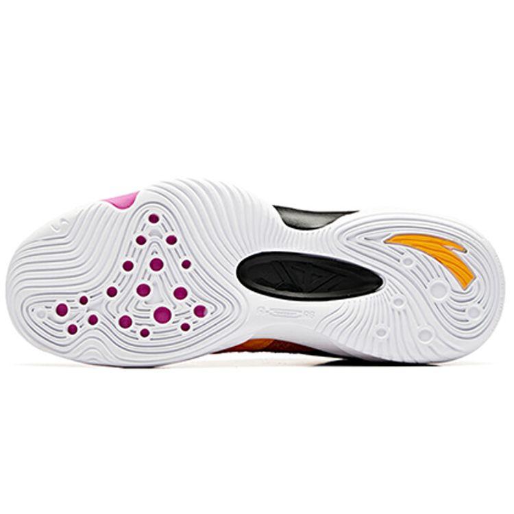 Anta Амортизирующие нескользящие прочные баскетбольные кроссовки средней высоты мужские кроссовки оранжевые 11931605-10