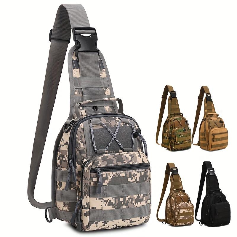 Мужская модная водонепроницаемая нагрудная сумка, камуфляжная тактическая сумка, повседневная походная сумка, уличная сумка-слинг