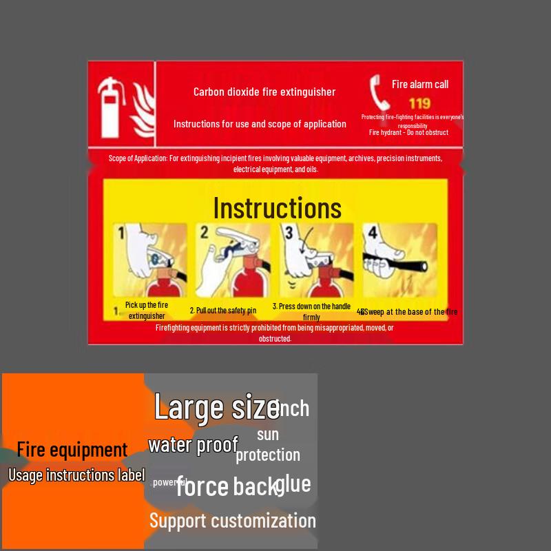 Fire Safety Instruction Sign
