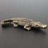 Antique Brass Crocodile Statue For Home Feng Shui Decoration Accessories Copper Mini Alligator Figurines Miniature Ornaments