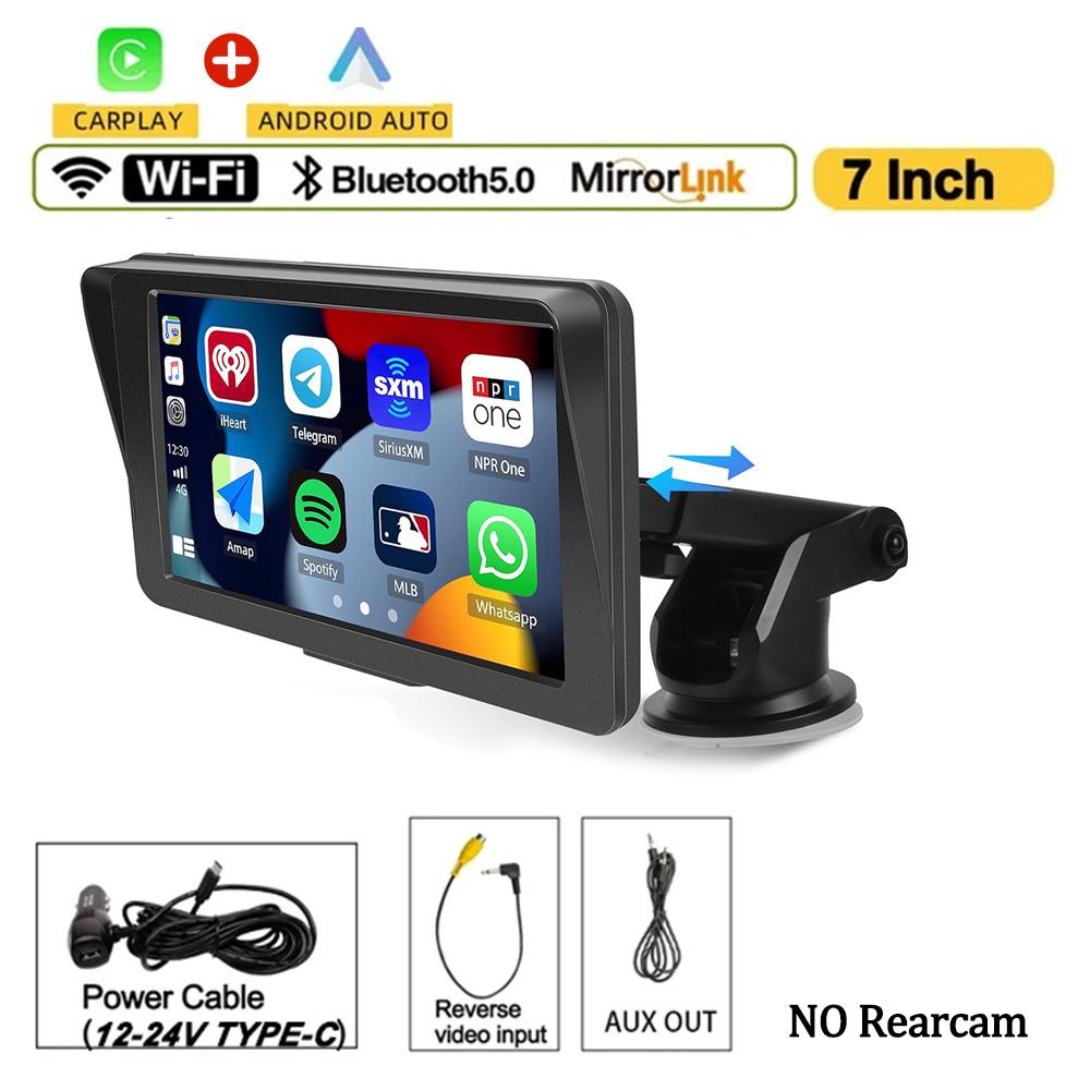7inch Universal Automotive Car Radio Multimedia Video Player Wireless Apple Carplay Android Auto Touch Screen Bluetooth Rearcam
