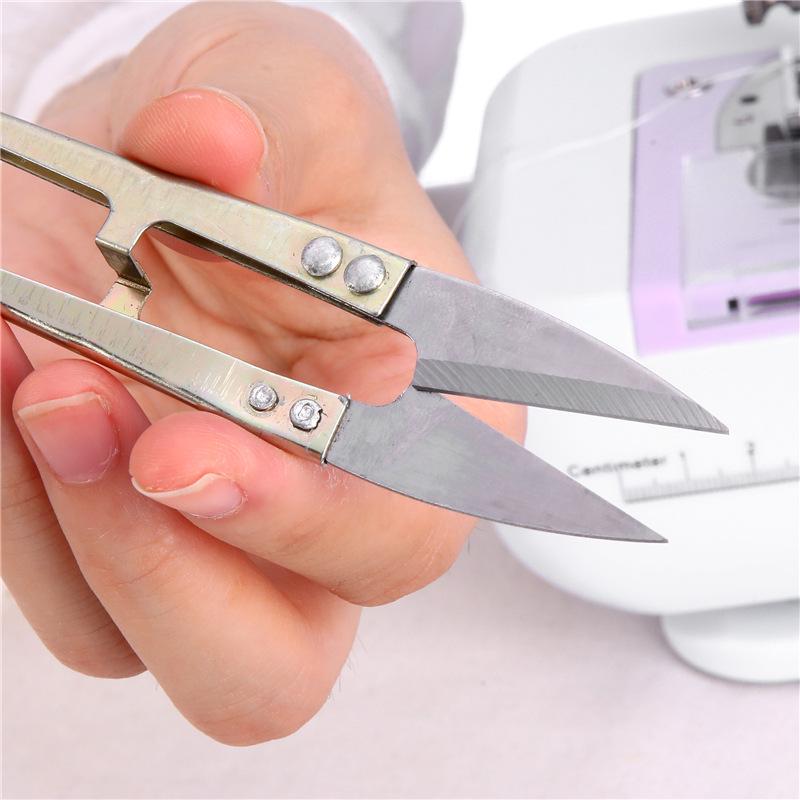 U-shaped Spring Scissors, Sewing Thread End Scissors, Cross Stitch Small Scissors Household Clothes Thread Small Scissors