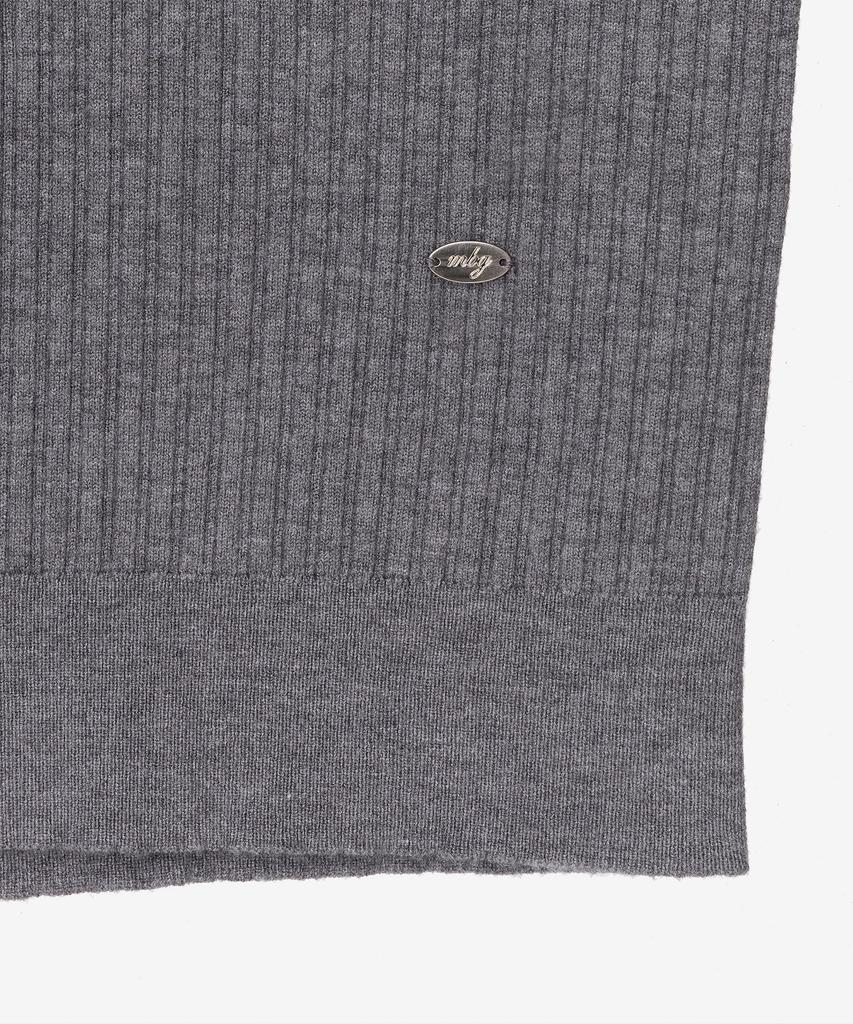 MIND BRIDGE WOMEN [W] Shirt Collar Ribbed Knit