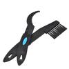 2pcs Bike Chain Crank Sprocket Cleaning Tool Bicycle Washing Brushes Tackle Kit Accessory