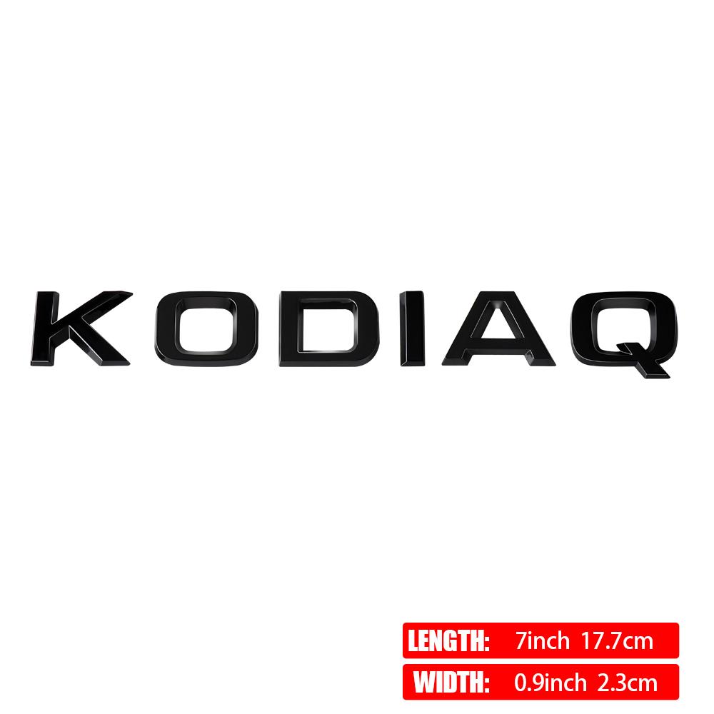 HIAQ2 ABS Car Emblem Letter Trunk Tail Sticker Decal Decor Accessories For Skoda Fabia Kamiq Karoq Kodiaq Octavia Rapid Superb YETI