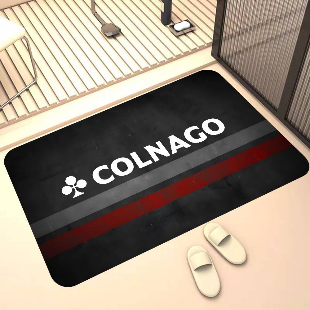 B-Bicycle C-Colnagos LOGO Door Mat Washable Non-Slip Living Room Sofa Chairs Area Mat Kitchen Doormat Area Rug