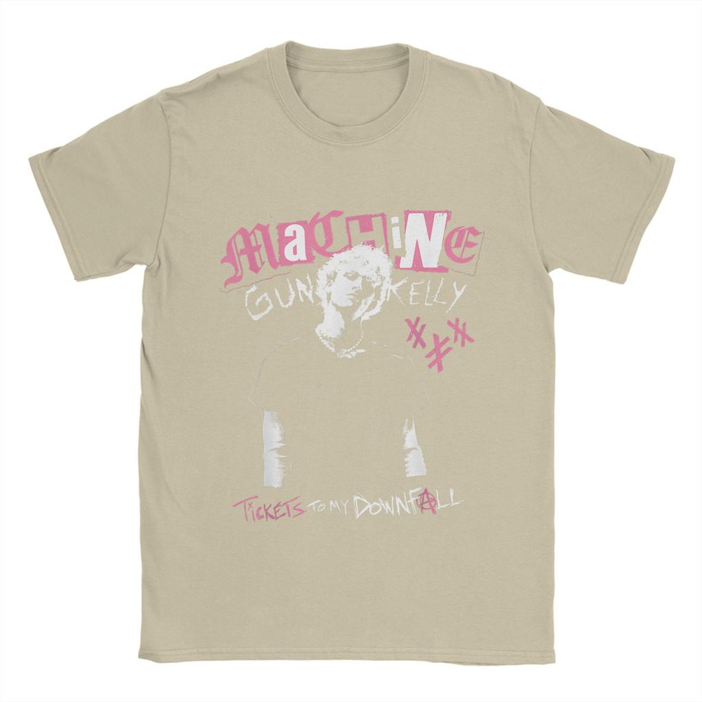 MGKs Disheveled American Rhythm Blues Singer Print TShirt for Unisex Cotton ShortSleeved TShirt for Streetwear