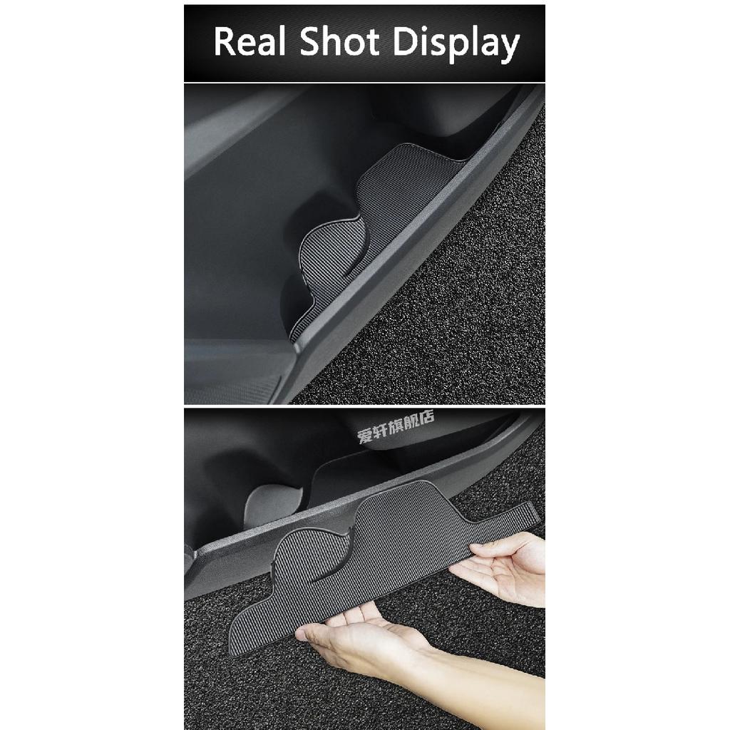 QHCP Car Door Slot Pad 4 Doors Groove Slot Mat TPE Anti-slip Waterproof Dustproof For Ford Ranger 2023-2024 Interior Accessories