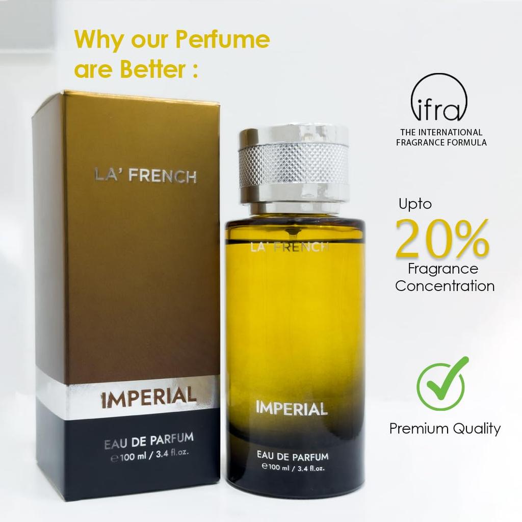 Imperial Eau De Parfum – 100 мл | Стойкие унисекс-парфюмы для мужчин и женщин | Роскошный смелый аромат | Идеально подходит для всех случаев | Премиум-парфюм