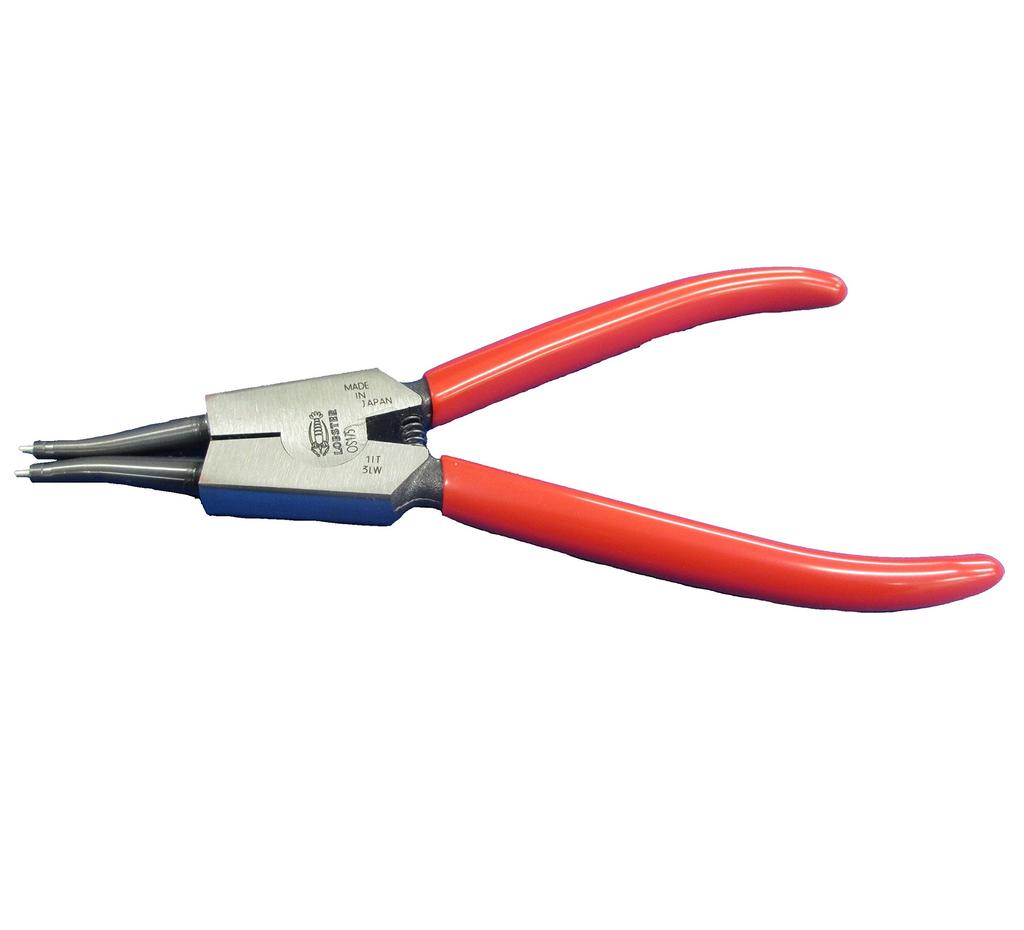 Lobtex OS230 Snap Ring Pliers with Straight Jaws for Shafts