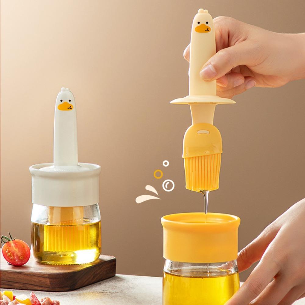 Silicone Oil Bottle High Temperature Resistant Integrated Oil Brush New Divided Oil Pot Kitchen