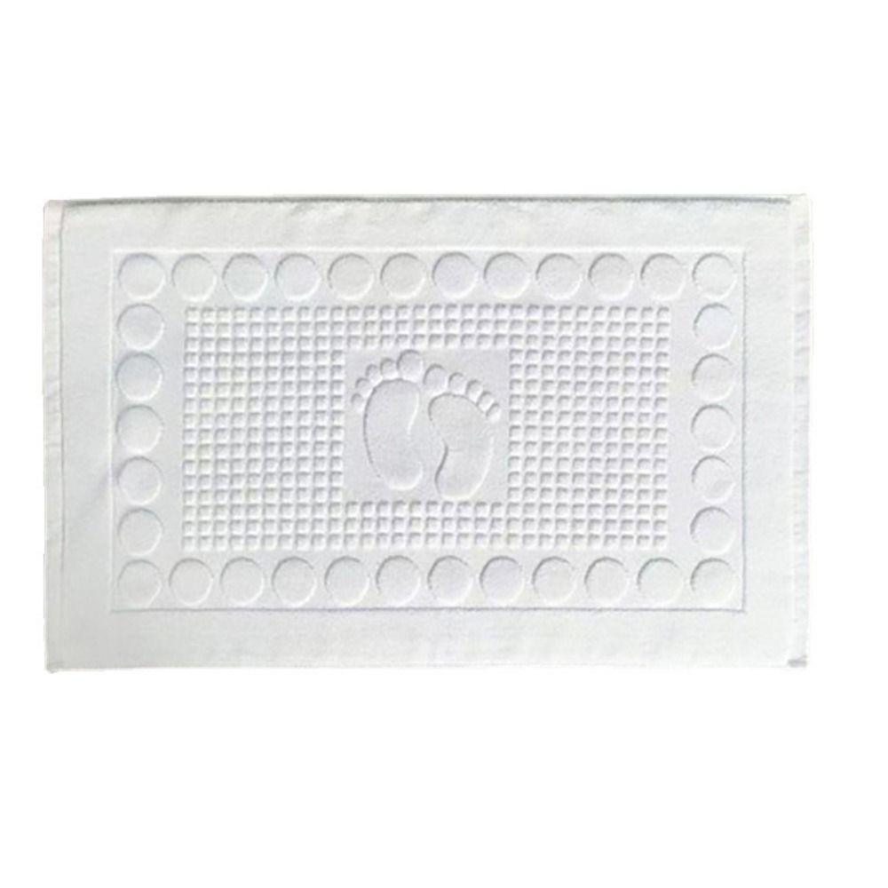 50*80cm Bathroom Mat White Feet Towel Bath Rug Shower Mat Hotel