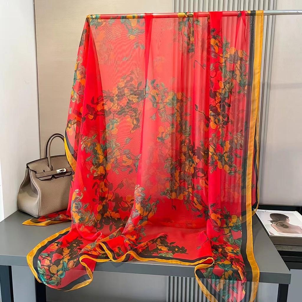 Scarf for Women New Spring and Autumn Big Scarf Fashionable and Versatile Warm Scarf Fashionable Sunscreen Shawl for Mother