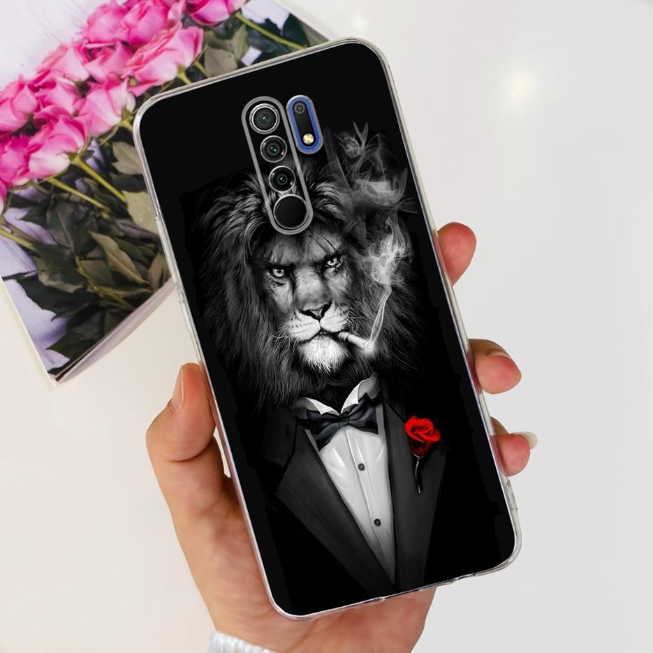 Чехол для Xiaomi Redmi 9 Стильный Расписной Fundas 6.53'' Мягкий Силиконовый Чехол для Телефона Для Xiaomi Redmi 9 Prime Redmi9 Задняя Крышка Бампер