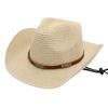Cap Hat Men Women Straw Cowboy Wide Wild Western Beach Caps
