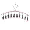 10 Clips Stainless Steel Sock Clip Pace-Saving Arc Sock Drying Rack Windproof Non-slip Clothes Rack Underwear Clip Towel Hanger