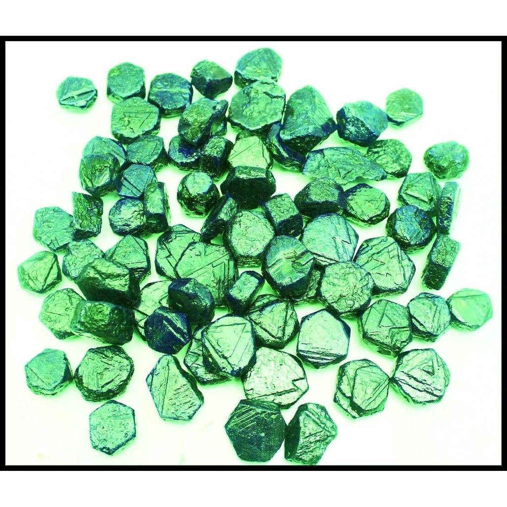 Lot Natural Green Emerald 250.1ct Uncut Rough Certified Loose Gemstones