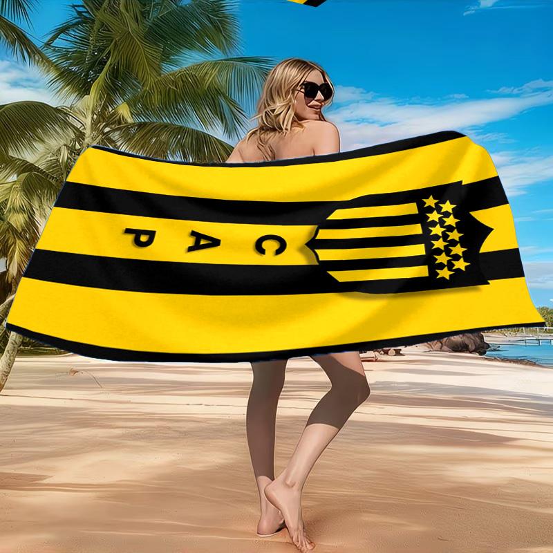 Penarol Football Club Emblem Beach Towel, Quick-drying, Easy to Care for, Suitable for Both Fitness and Beach Vacations,Sports Essential