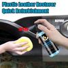 YC19 Car Plastic Restorer Back To Black Gloss Auto Interior Leather & Panel Renewal Wax Coating Agent Auto Polish and Repair Coa