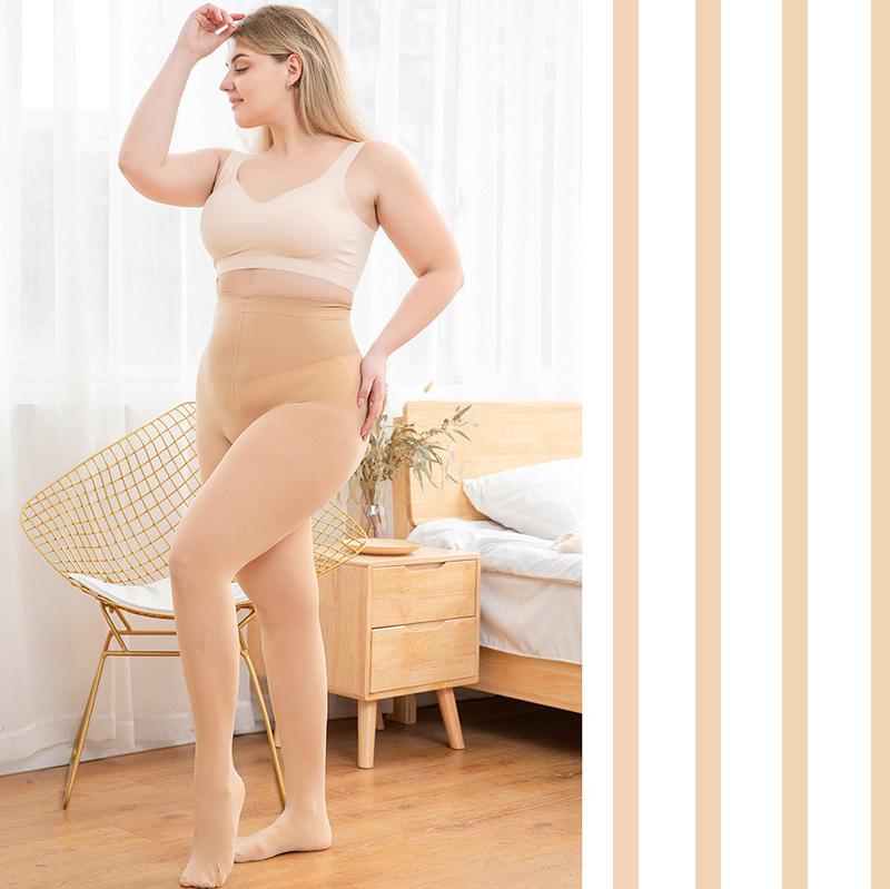 Женские эластичные колготки больших размеров