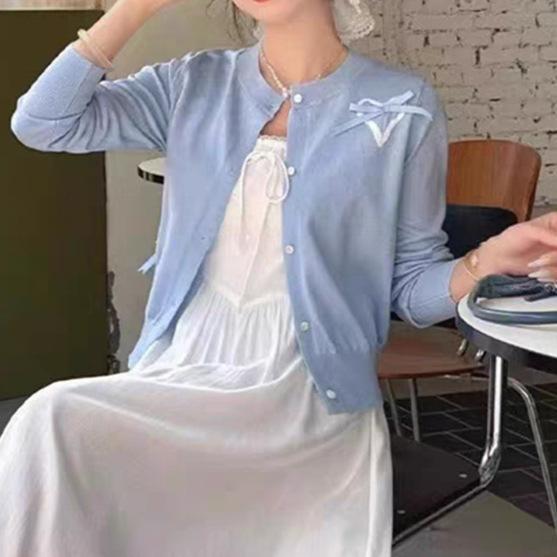 Gentle wind knitted fashion cardigan 1116 new summer thin sunscreen top jacket women