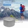 1.8L 3L Titanium Pot Ultralight Hanging Pot with Lid and Foldable Handle Outdoor Camping Hiking Backpacking Picnic