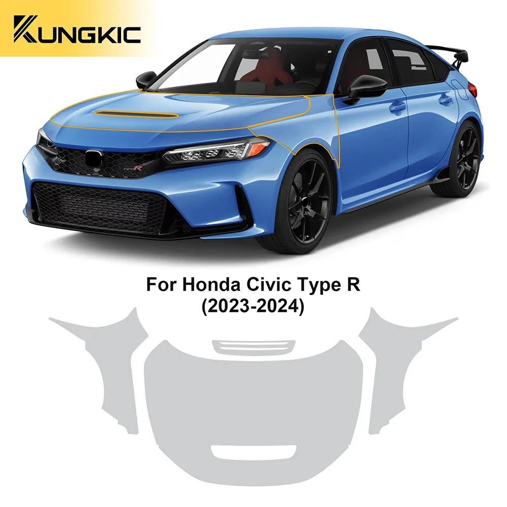 For Honda Civic Type R 2023 2024 2025 TPU Paint Protection Film Car Body Sticker Anti-scratch Protective Transparent PPF