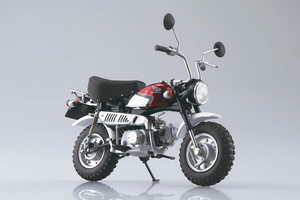 Готовый велосипед Aoshima Bunka Kyozaisha Skynet Honda Monkey Special Shasta White 1/12