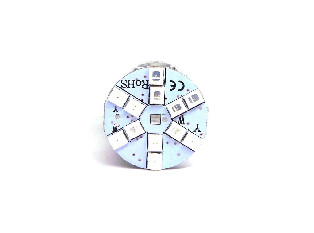 2 шт. светодиодная лампа 3157 P27/7W 12-24V CANBUS оранжево-красная, двухцветная, США, для бездорожья