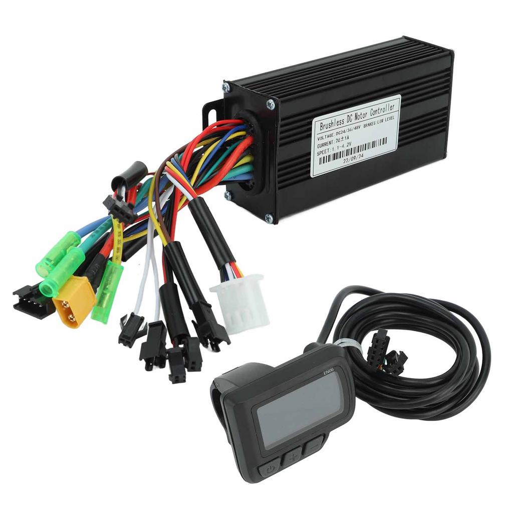 Electric Bike Controller Kit with LCD Display 24V 36V 48V 500W To 750W 26A 3 Mode Sine Wave