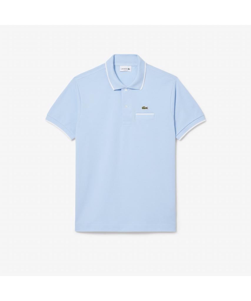 LACOSTE Мужская футболка-поло с карманом и контрастной отделкой, короткий рукав Ph9838-55Gfv2
