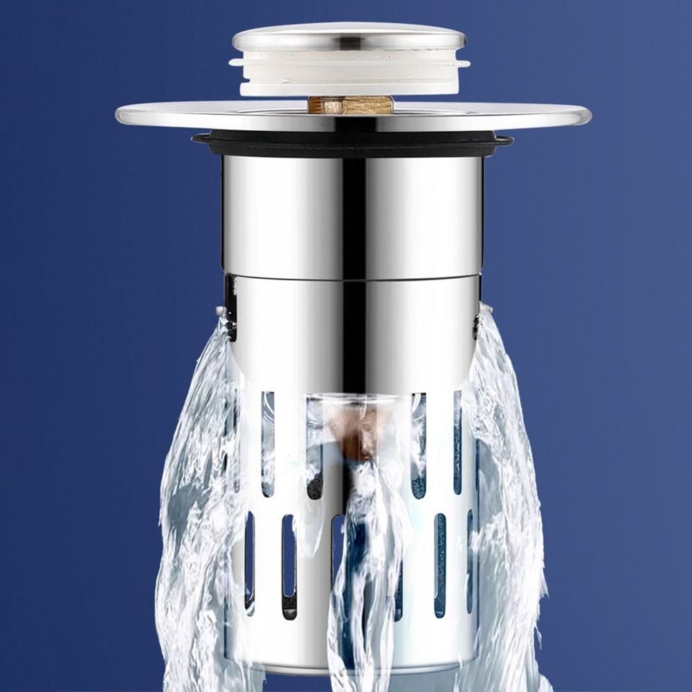 with Removable Filter Basket Pop Up Sink Drain Filter Washbasin Bounce Core for Basin Drain Holes