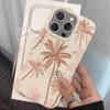 Чехол для телефона с рисунком розовой кокосовой пальмы для iPhone 17 Air 16 15 14 13 12 11 Pro Max 16e 16 17 Pro 15 14 Plus 13 Мягкий чехол Fundas