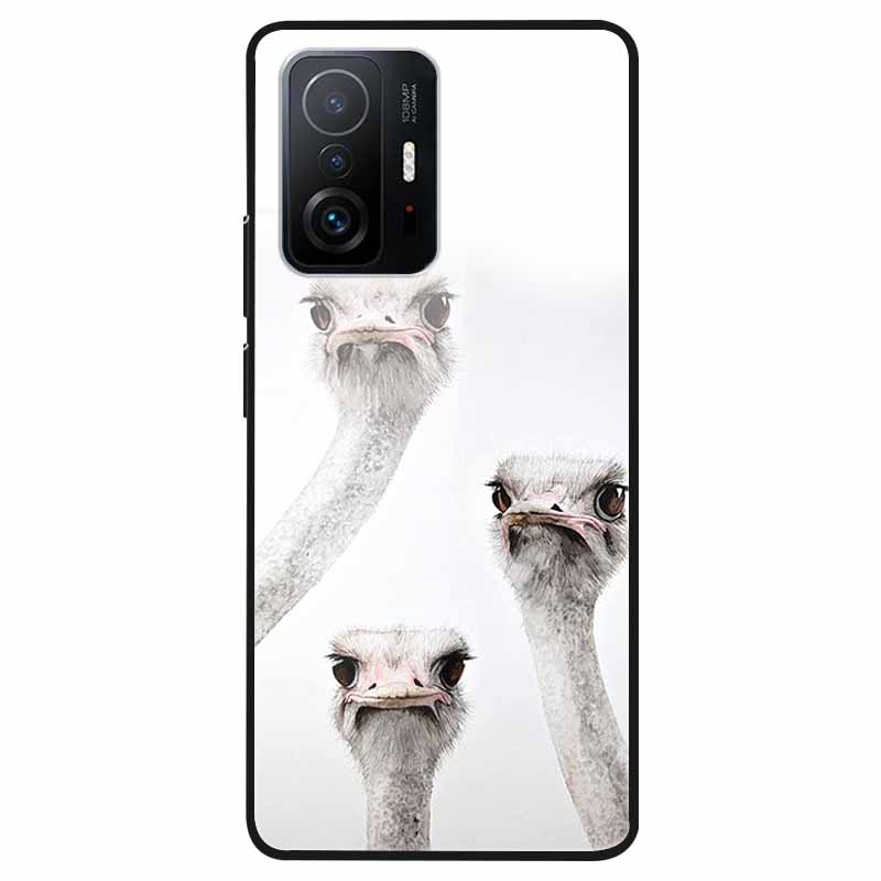 Для Xiaomi 11T Закаленное Стекло Чехол Мягкий Бампер Жесткий Funda Для Xiaomi mi 11T Pro Чехол для Телефона 11 T 11T Pro 11TPro Задняя Крышка Корпуса