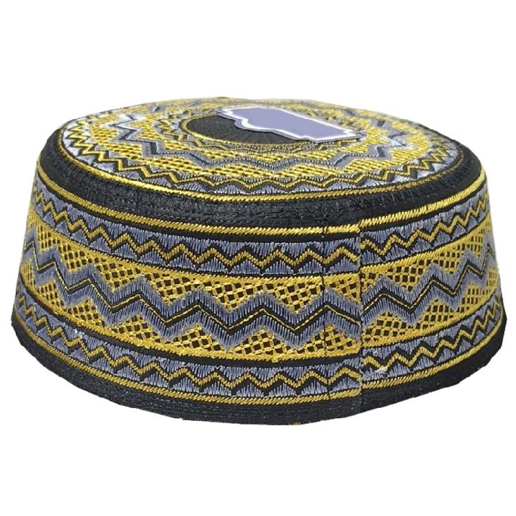 Тюрбаны для мужчин Дышащая хлопковая шляпа куфи Круглая арабская шляпа Исламская шапочка-тюбетейка