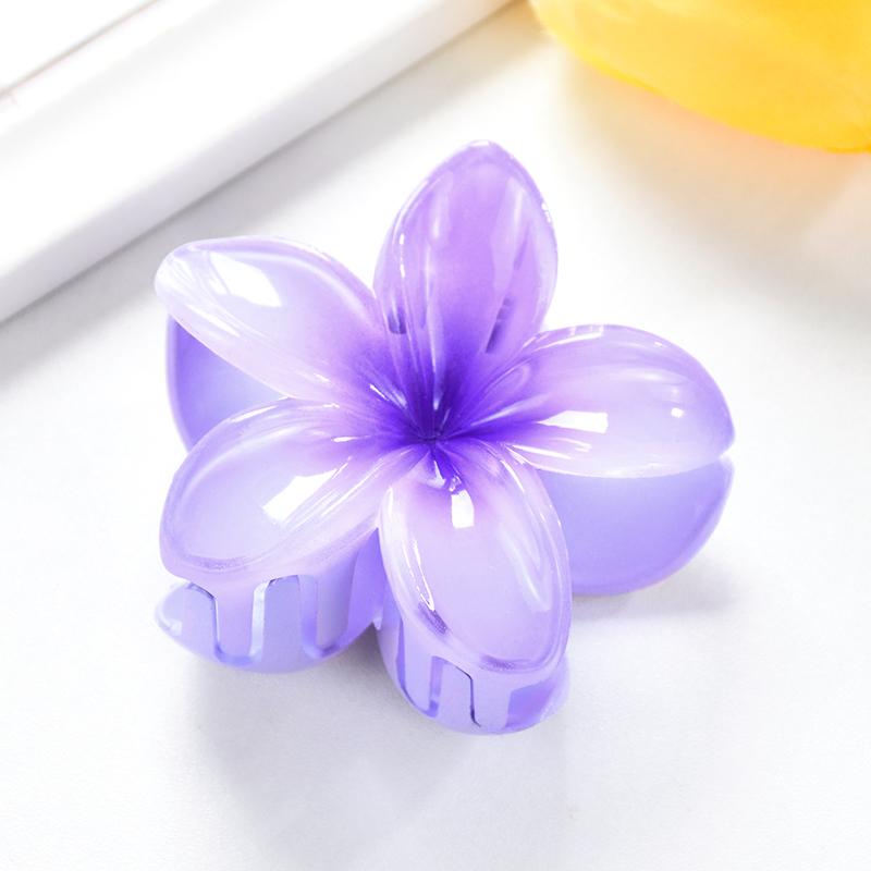 2 шт. 8 см гавайские цветы заколка для волос коготь головной убор аксессуары акриловая шпилька краб летний день рождения украшение свадебный подарок